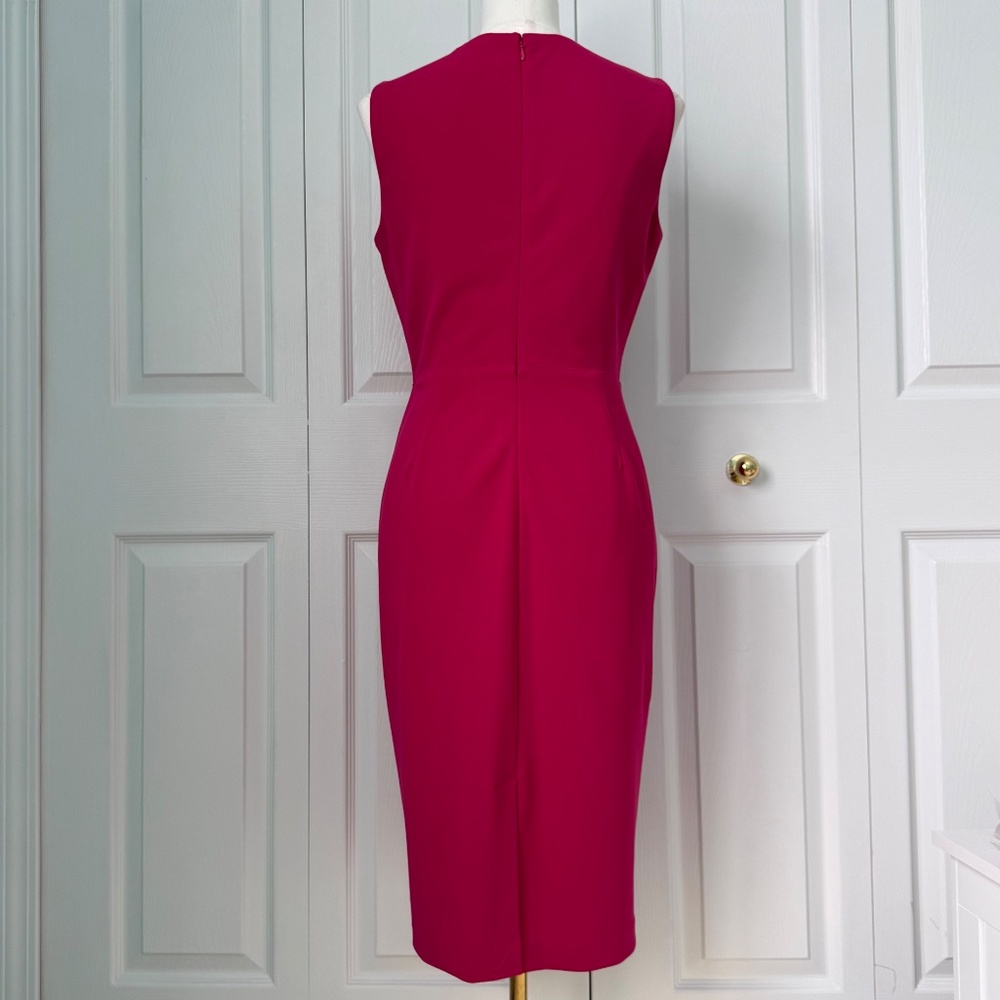 CALVIN KLEIN | NWT Pink Sleeveless Sheath Dress Sz 8 - Picture 2 of 8